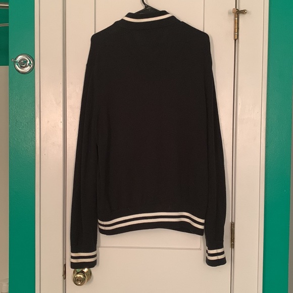 Banana Republic Men’s Varsity Sweater Bomber Jacket w/ Stripes - Picture 4 of 4